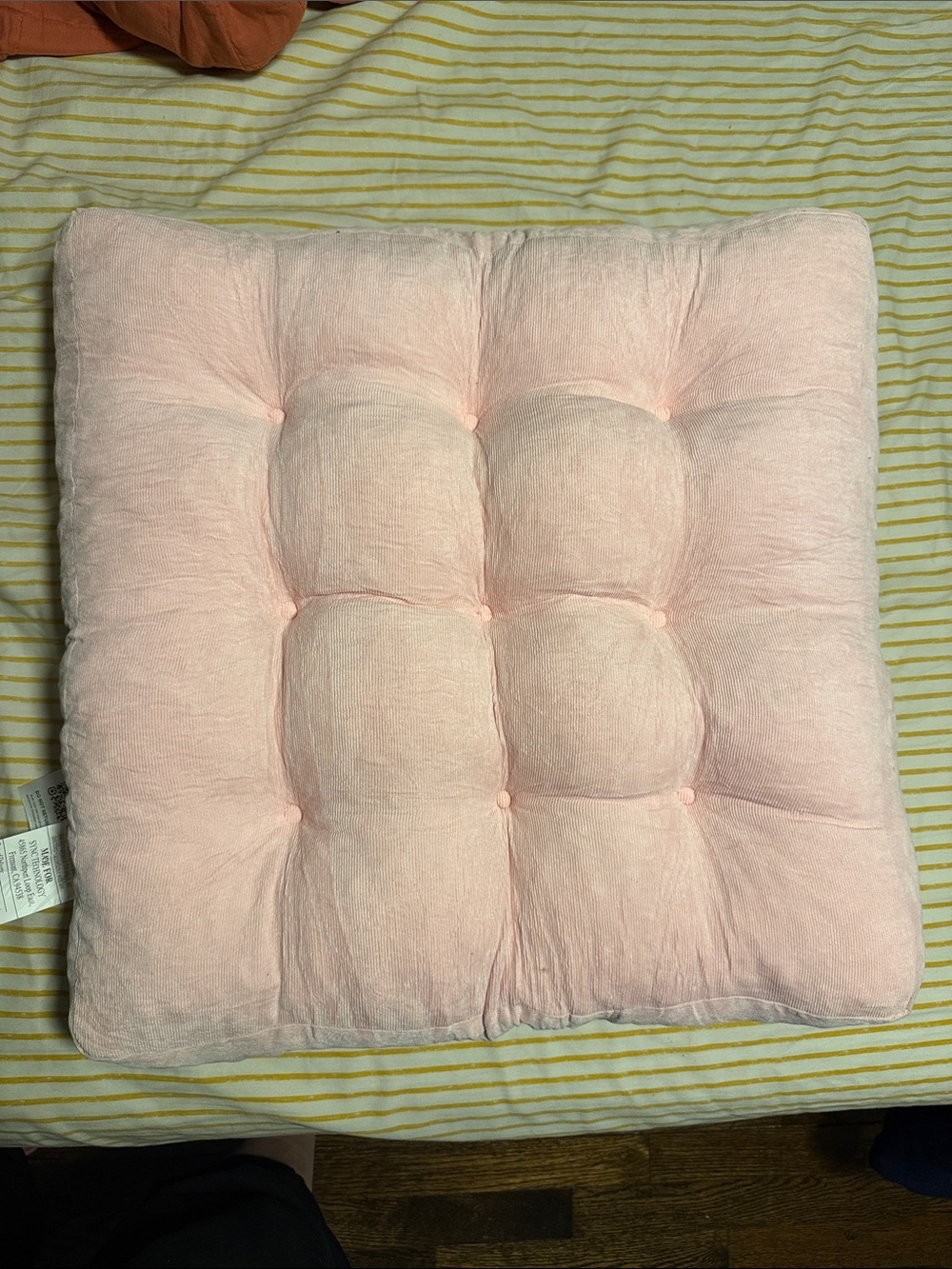 22” square floor cushions